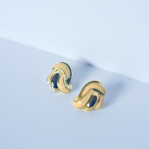 SOLD Vintage Gold Post Earrings